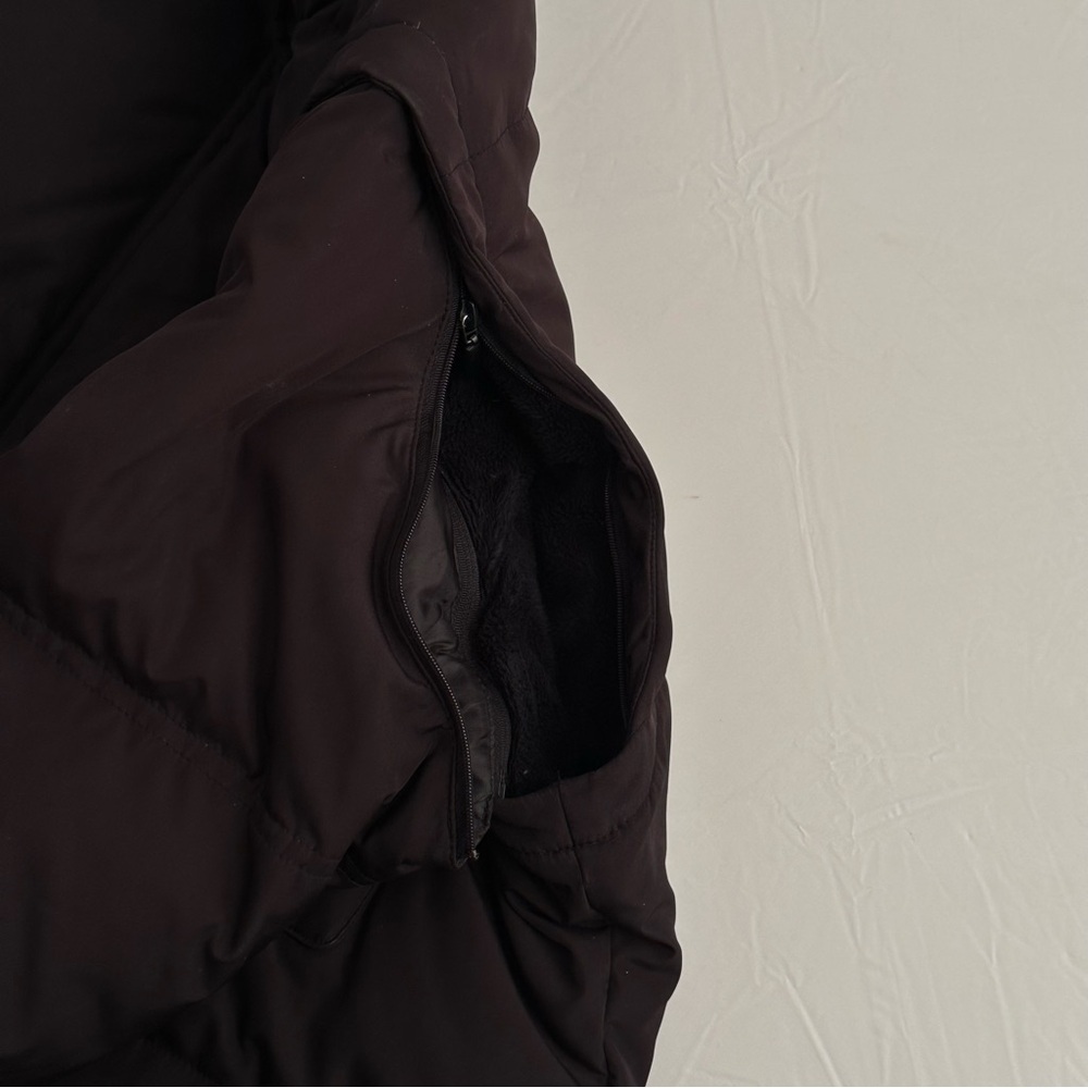 Calvin Klein vintage Y2K black fleece lined convertible puffer coat - Picture 8 of 14